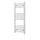 image 1 of Zennor - White Electric Towel Rail H1000mm x W400mm Curved 300w Standard