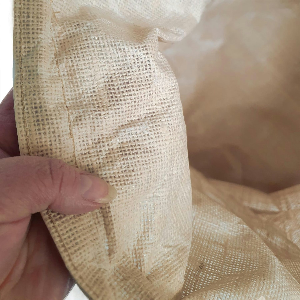 image 1 of True Products Natural Jute Pop-Up and Collapsible Garden Waste Bag 60cm x 45cm - 100ltr Brown
