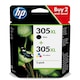 image 1 of HP 305XL Black & Colour Ink Cartridge
