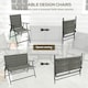 image 4 of Outsunny Patio Furniture Set, Garden Set w/ Table, Foldable Chairs, a Loveseat
