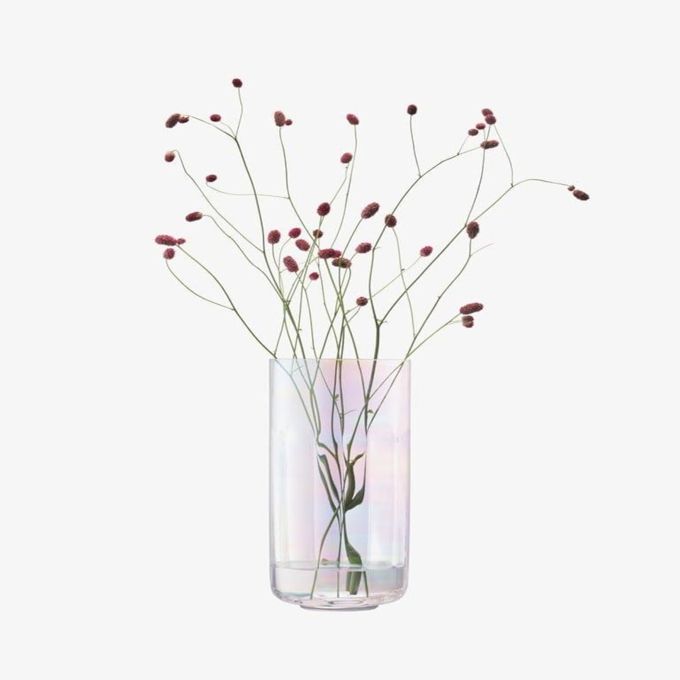 image 1 of LSA Pearl Candle Holder with Candle 28.5cm