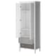 image 3 of Poppy Wardrobe with 2 Drawers 2 Doors White/Grey White | White/Grey