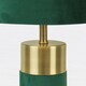 image 6 of Green Velvet Table Lamp | Green | Bronze | Large | 1