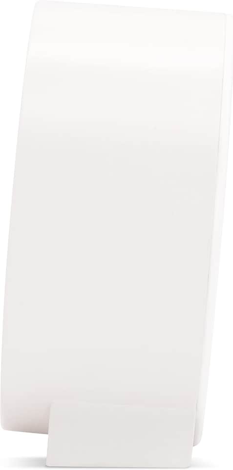 image 1 of Acctim Gaby Small Analogue Contemporary Bedside Alarm Clock | White | White