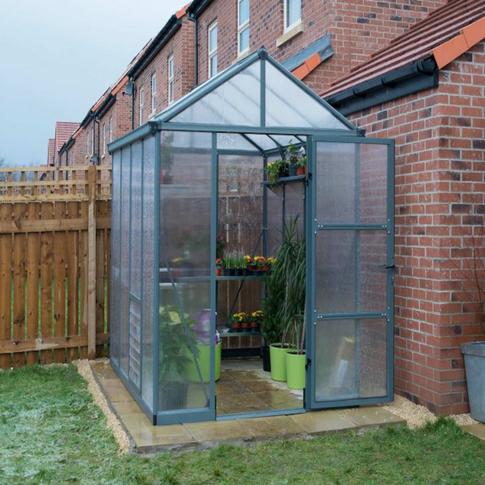 image 1 of Greenhouse Glory 6 x 8 - Polycarbonate - L244.5 x W195.5 x H251 cm - Grey