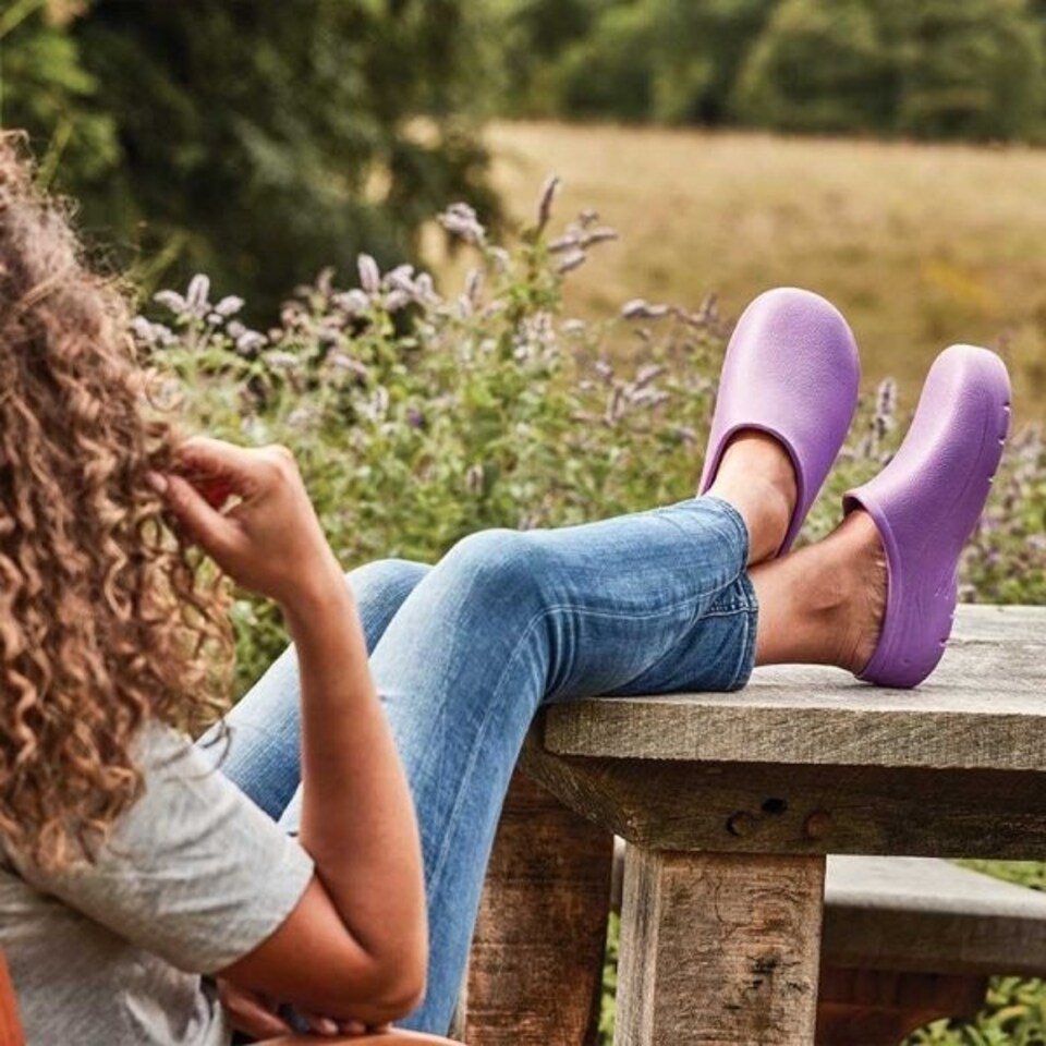 image 1 of Briers Comfi Garden Clogs Lilac / Purple Size UK 7