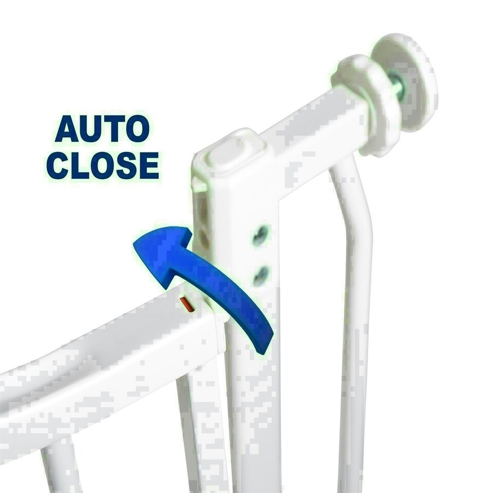 image 1 of Bettacare Extra Tall Elite Dog Gate, 71cm - 80cm, Matt White, Extra Tall 96.8cm in Height, Pressure Fit Pet Gate