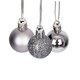 image 3 of 12 Mid Grey Baubles 3cm PVC Set