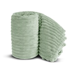 Velosso Chunky Cord Super Soft Plush Heavy Blanket - 150cm x 200cm Green