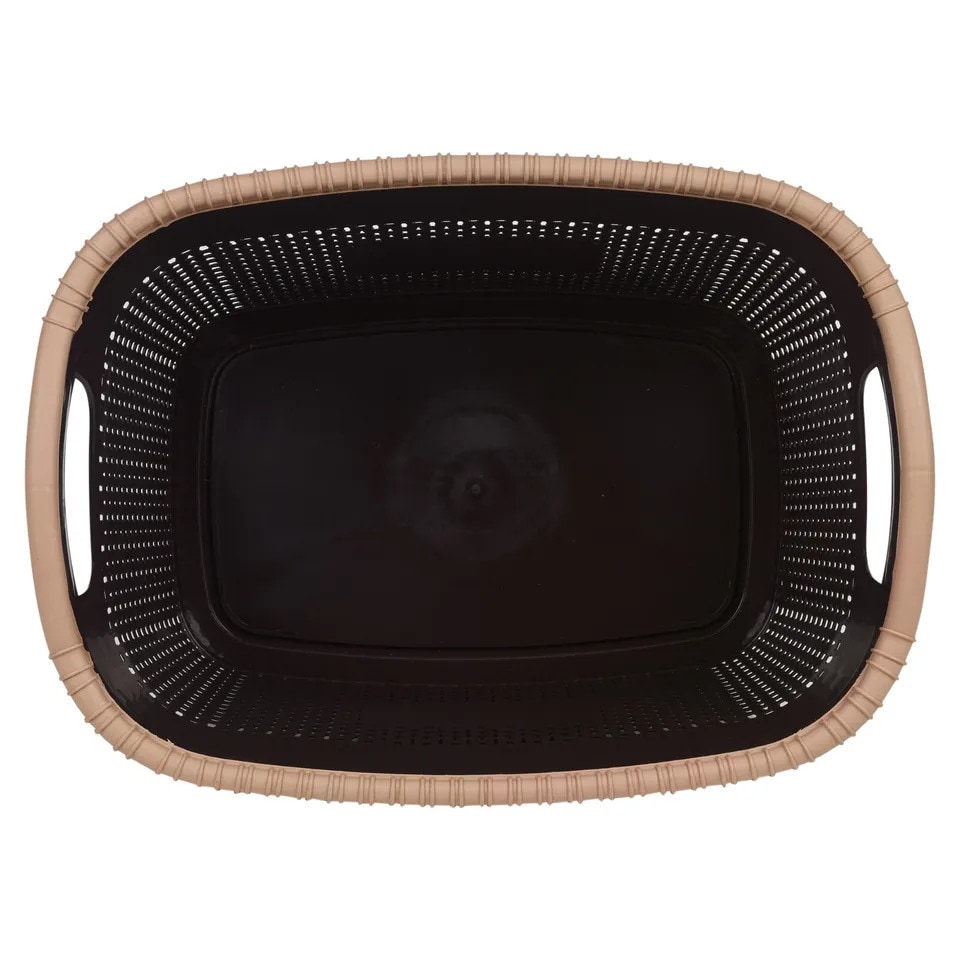 image 1 of 40L Violetta Laundry Baskets with Handles | Brown | 1