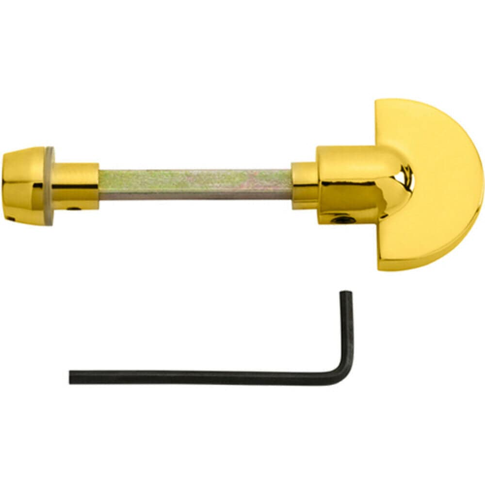 Loops Spare Slim Thumbturn Lock & Release Handle 67mm Spindle Polished Brass in Metallics