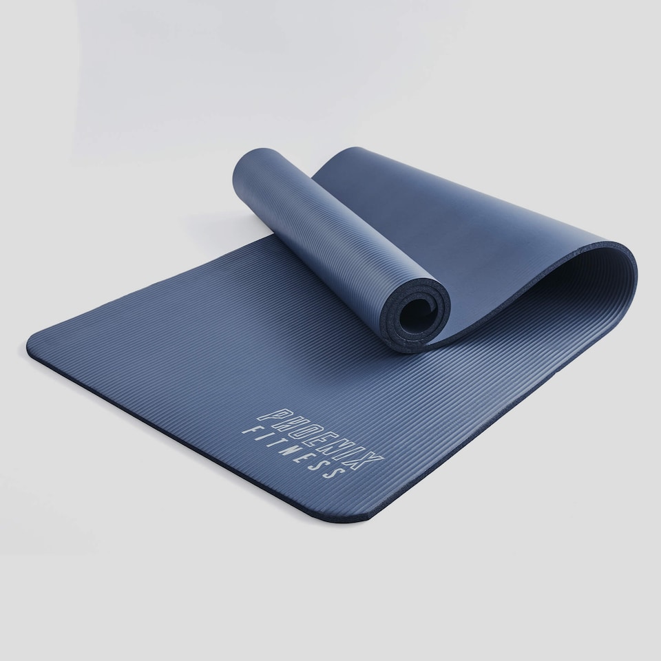 image 1 of Phoenix Fitness NBR Exercise Mat Navy Peony