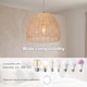 image 8 of Emitto Ceiling Light Shade Pendant Woven Lampshade Natural Lightshade Easy Fit