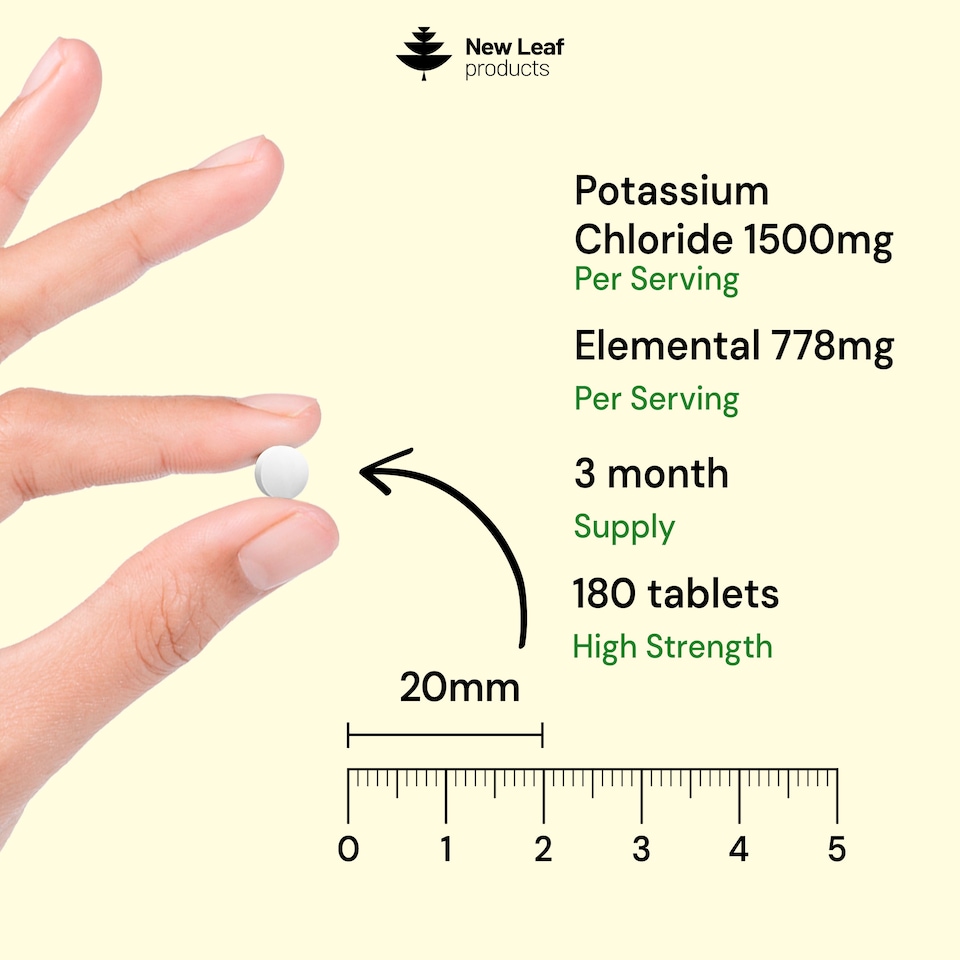 image 1 of Potassium Supplements High Strength - 180 Vegan Electrolytes
