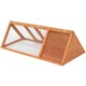 image 2 of Wooden Outdoor Triangle Rabbit Guinea Pig Pet Hutch Run Cage