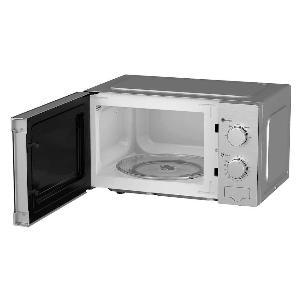 image 1 of Manual Microwave, 20 Litre, 5 Power Settings, 800W, Stainless Steel, IGMS02081SS