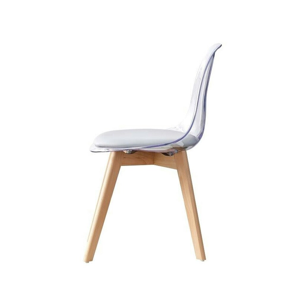image 1 of Dining Chair DKD Home Decor Grey Wood Polycarbonate 54 x 47 x 81 cm Grey