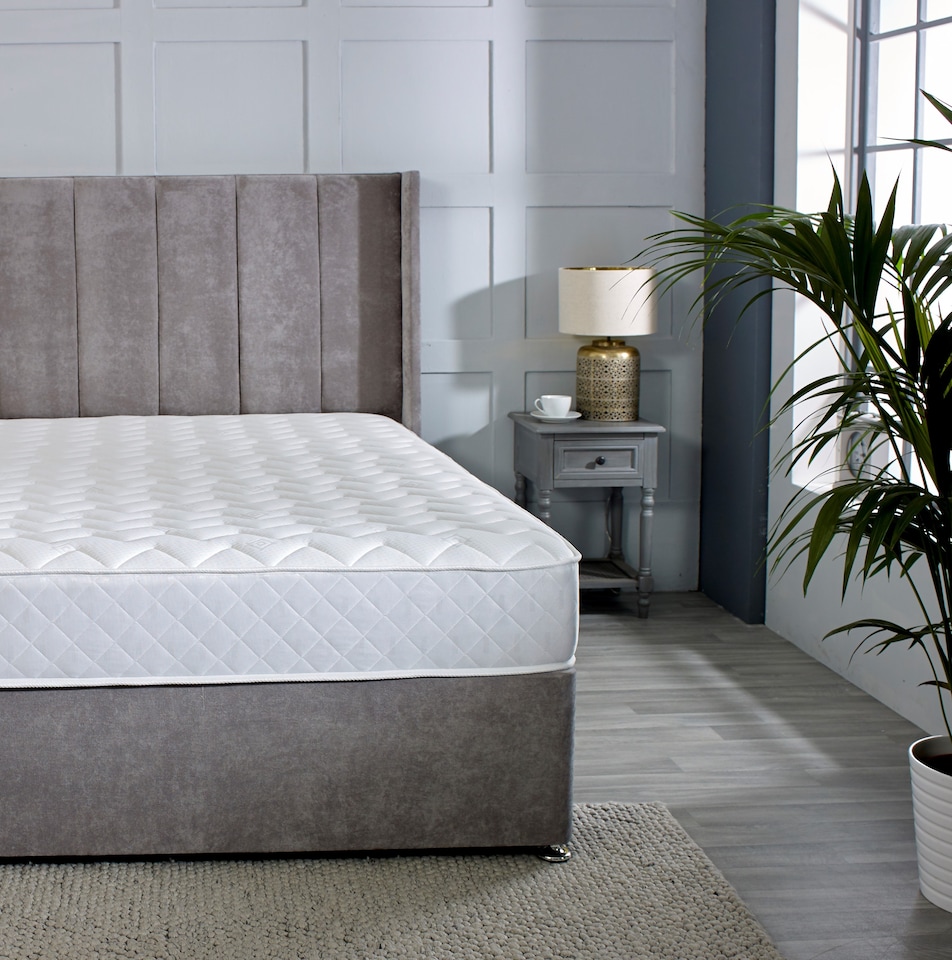 image 1 of Astral Hybrid Mattress - Soft Feel Cool Touch Quilted Sleep Surface | White | European Small Single