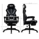 image 7 of Vinsetto Mesh Task Swivel Chair Office Desk Recliner w/ Lumbar Support, Grey