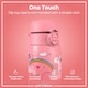 image 3 of Leak Proof Slim Water Bottle, Vacuum Insulated, 500ml (17oz) | Pink | Unicorn Rainbows | One Size