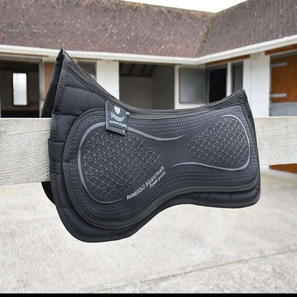 image 1 of Rhinegold Silicone Top Interchangeable Riser Pad Black | Size: Cob
Colour: Black