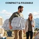 image 5 of Outsunny Sleeping Mat, Foldable Camping Pad with Elastic Straps Light Grey | Grey | Light Grey | 200 x 80 x 8 cm