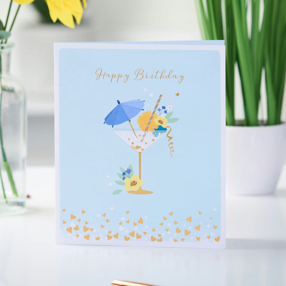 image 1 of Birthday Card - Papercharm Cocktail