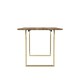 image 3 of Antibes Dining Table - MDF - L180 x W90 x H76 cm - Russet/Gold Brown
