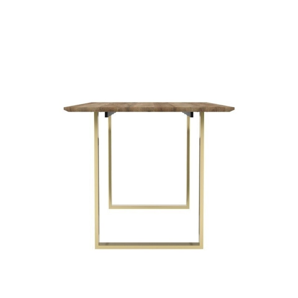 image 1 of Antibes Dining Table - MDF - L180 x W90 x H76 cm - Russet/Gold Brown