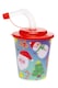 image 1 of Pack of 12 Christmas 3D Cups With Straw and Lid