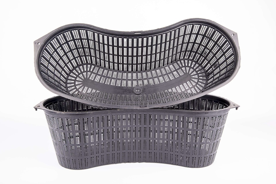 image 1 of Aquatic Pond Planting Basket - Contour Kidney - 46cm / 8 Ltr - Mesh Plant Pot for Water Garden Ponds, Protects Roots