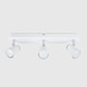image 3 of ValueLights Modern Gloss White And Chrome Adjustable 3 Way Ceiling Spotlight