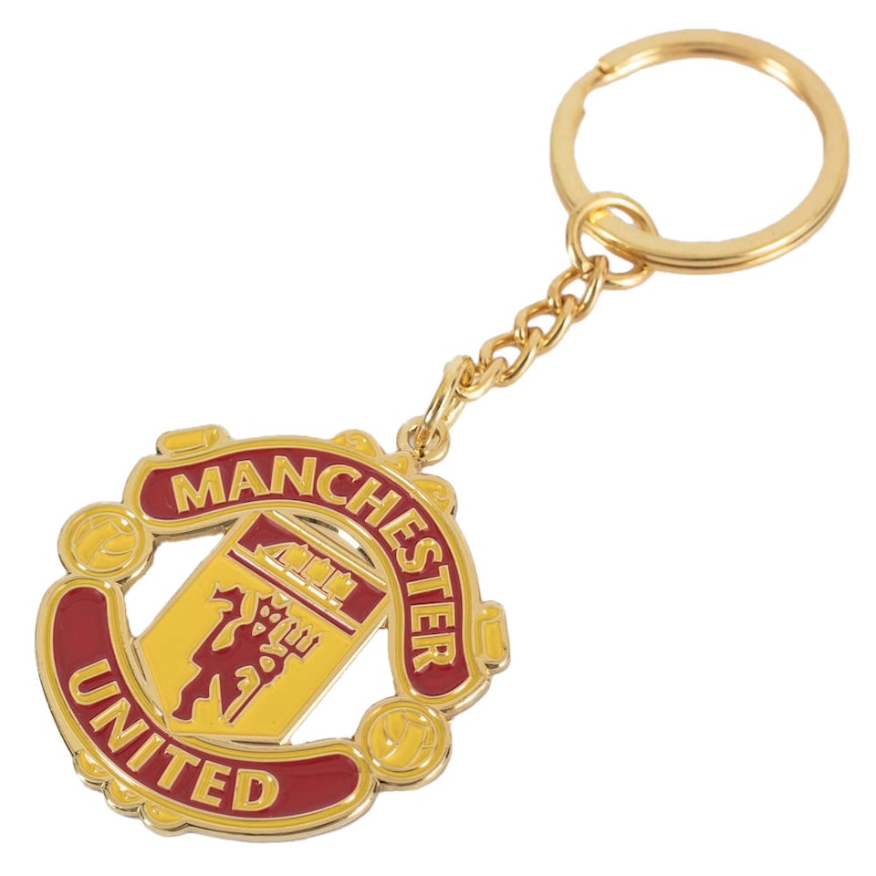 image 1 of Manchester United FC Keyring And Badge Set | Red | Red/Yellow | 1