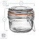 image 3 of Argon Tableware Glass Storage Jars with Heart Labels - 125ml - Clear - Pack of 6