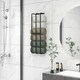 image 2 of HOMCOM Metal Towel Rack Wall Mounted, 3 Bar Towel Rail for Bathroom, Black