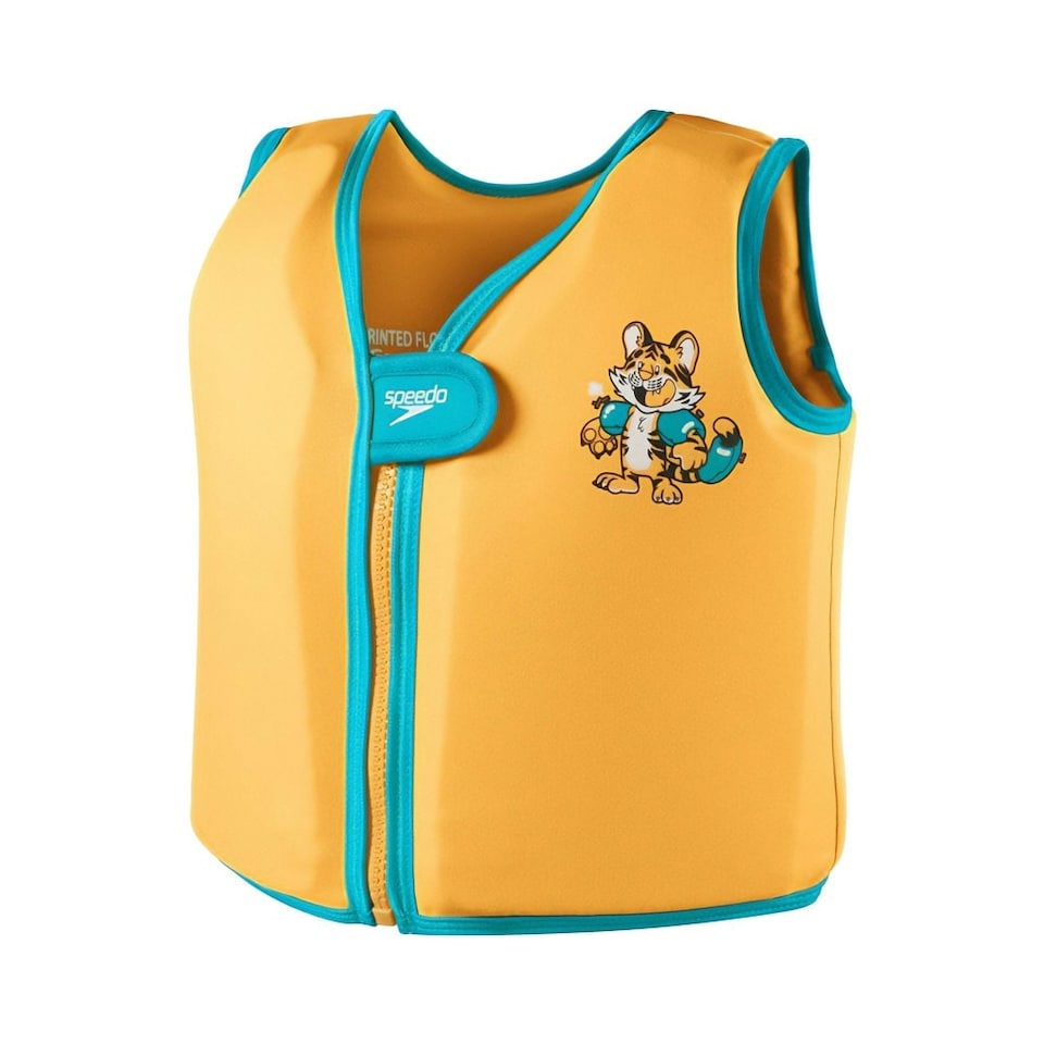 image 1 of Speedo Childrens/Kids Sea Squad Tiger Swim Vest - Orange/Aqua - 2-4 Years