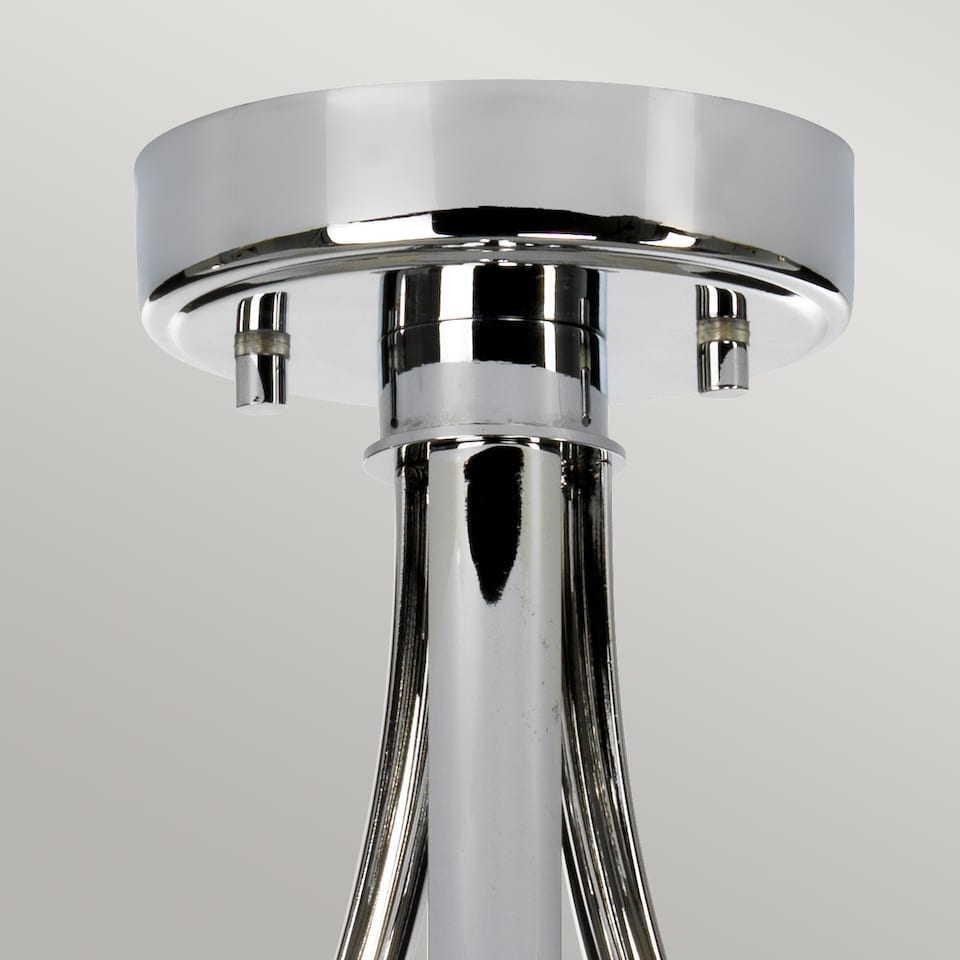 image 1 of Falmouth 3 Light Semi Flush Bathroom Ceiling Light Polished Chrome IP44, G9