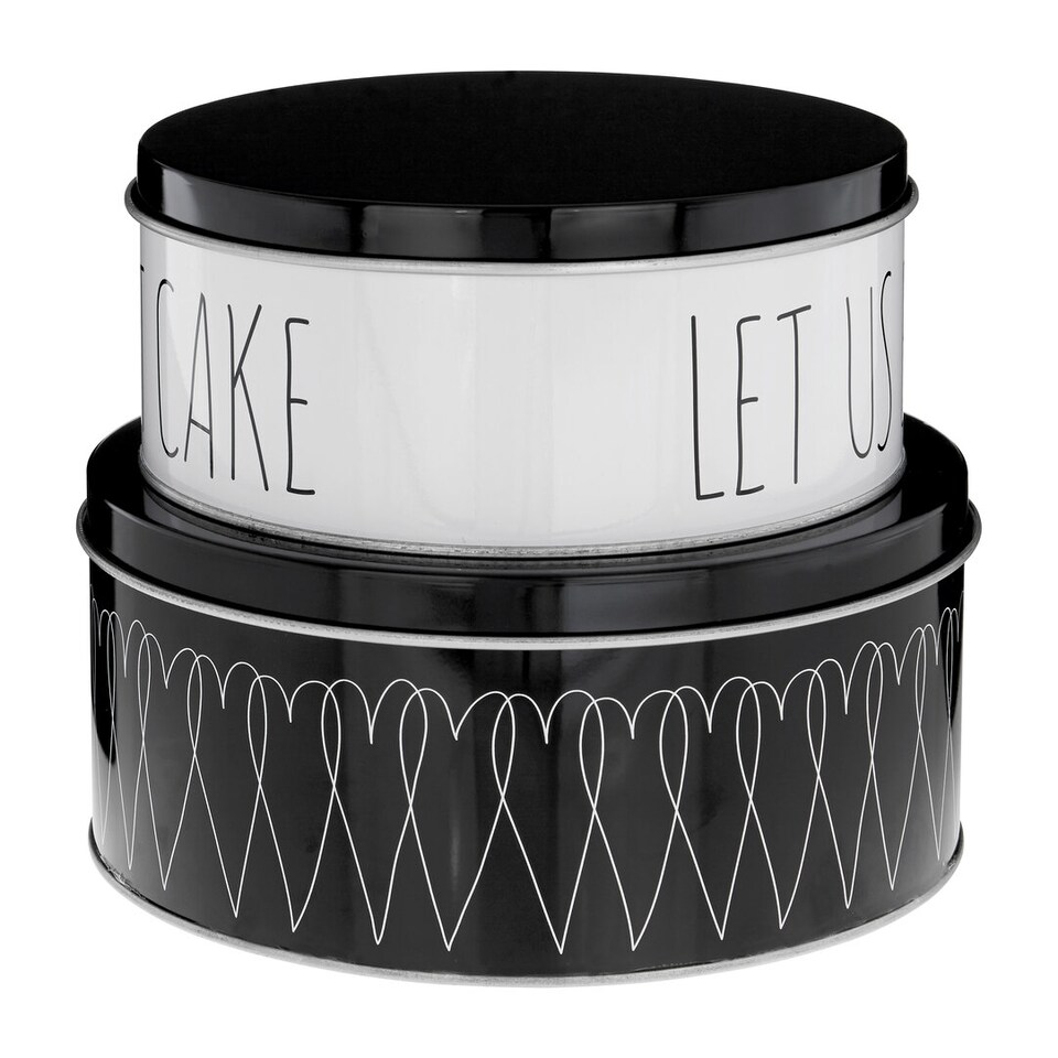 image 1 of Paice Heartlines Cake Storage Tins Set of 2