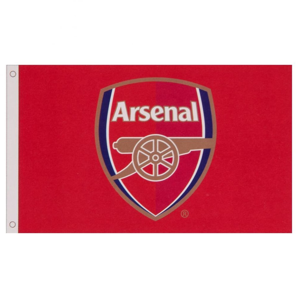 image 1 of Arsenal FC Core Crest Flag | Red | Red | One Size | 1