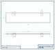 image 6 of Harbour Housewares Floating Glass Shelf - 60cm - Metallic Brackets - Bathroom Shower Storage Vanity Display Unit Shelf | Black | Black | 1