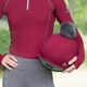 image 3 of Hy Sport Active Pom Pom Hat Silk - Vivid Merlot - One Size | Red | One Size