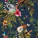 image 1 of Holden Décor Lemur Wallpaper - Blue - 32.8ft x 21in Blue