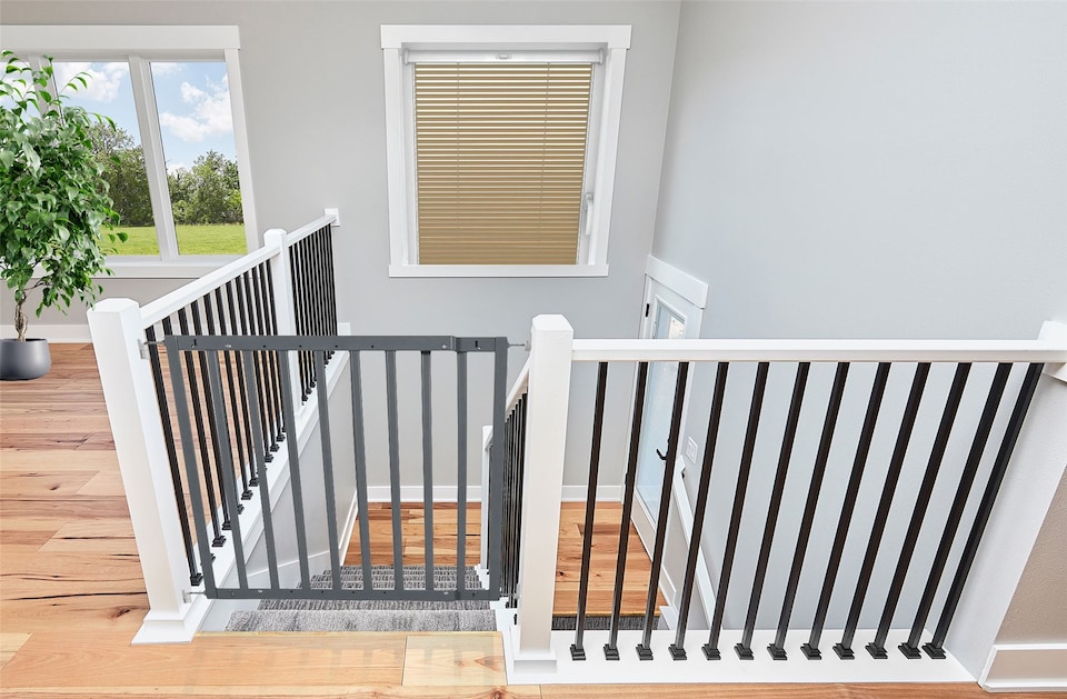 image 1 of Safetots Chunky Wooden Screw Fit Stair Gate, Grey, 63.5cm - 105.5cm, Wood Baby Gate, Screw Fit Safety Barrier