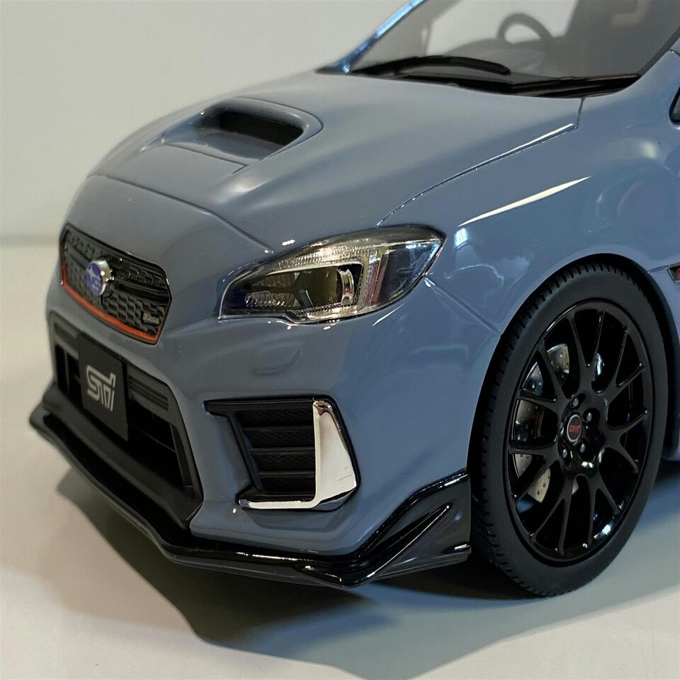 image 1 of Subaru STi S208 NBR Challenge Pack Carbon Rear Wing Grey 1:18 Kyosho