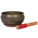 image 1 of Something Different Buddha Singing Bowl - Brass/Red/Brown - One Size