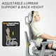 image 8 of HOMCOM Ergonomic Office Chair Swivel Computer Chair with 3D Armrest Grey