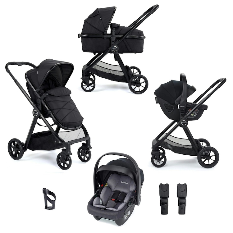 Babymore Mimi Travel System Coco Car Seat - Black Black