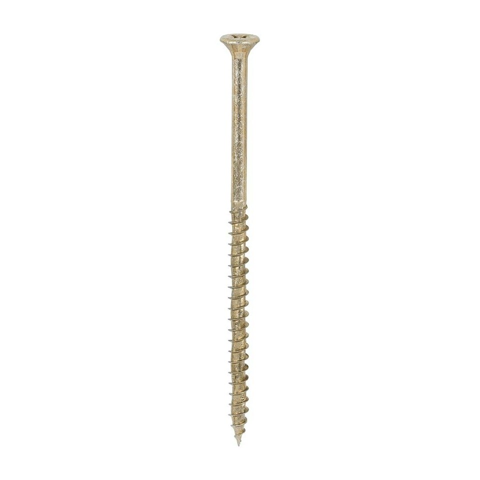 image 1 of Timco - Velocity Premium Multi-Use Screws - PZ - Double Countersunk - Yellow (Size 5.0 x 100 - 1000 Pieces)