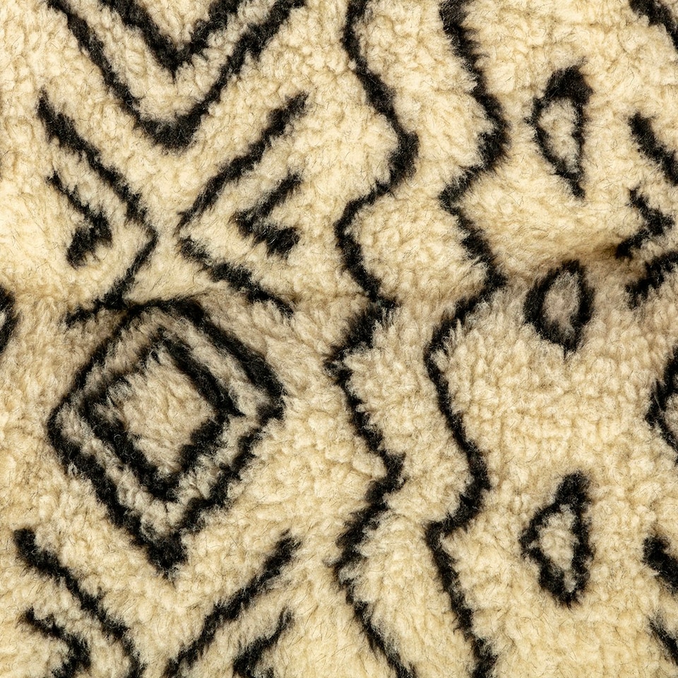 image 1 of Fleece Neutral Geometric Quilted Mattress Medium (27")