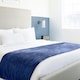 image 5 of Dakota Navy Blanket/Throw Blue